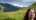 calm woman in uk nature coniferous plantations, suggesting natural recovery